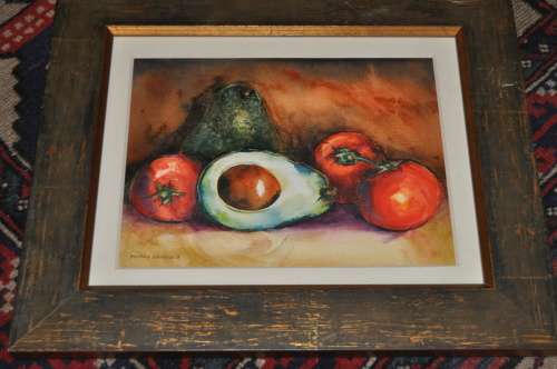 Mandy Dempsey(NEW ZEALAND) ORIGINAL WC OF WORLD FAMOUS ARTIST-GREAT INVESTMENT