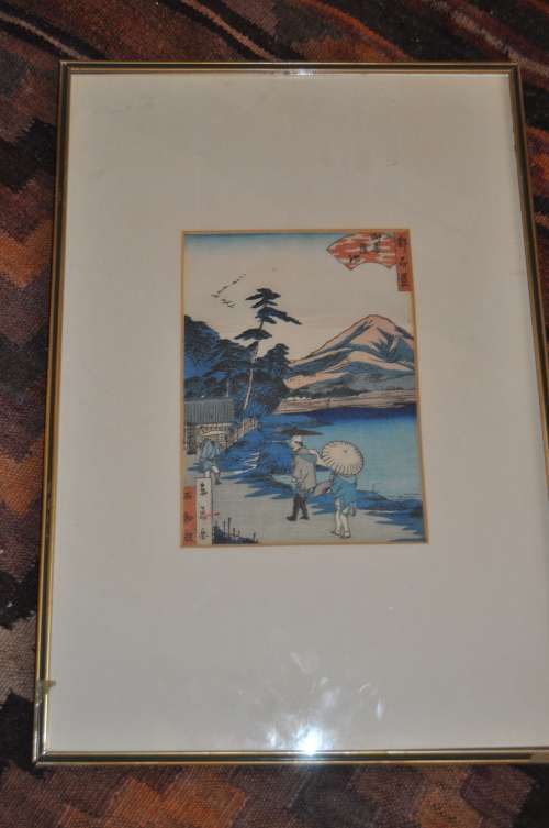 MIYAKO HYAKKEI,JAPANESSE-AWESOME WOODBLOCK PRINT CIRCA 1850s