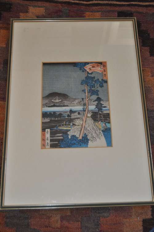 MIYAKO HYAKKEI,JAPANESSE-AWESOME WOODBLOCK PRINT CIRCA 1850s