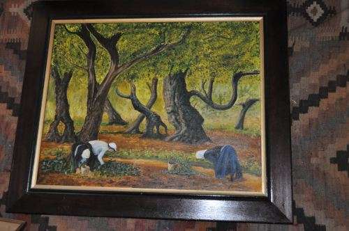AWESOME BIG OIL ON CANVAS,SIGNED BY ARTIST-GREAT ARTWORK