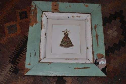 WOW!!! ORIGINAL MIXED MEDIA BY TRACY POUL-STUNNING ARTWORK IN RUSTIC FRAME