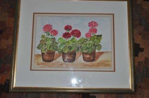 BEAUTIFUL ORIGINAL WC,STILL LIFE,SIGNED BY ARTIST