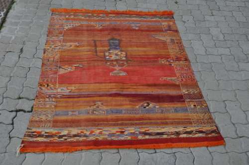STUNNING HIGHLY DETAILED HANDMADE KELIM -FINE DETAILES-JUST LOOK AT THIS!!!