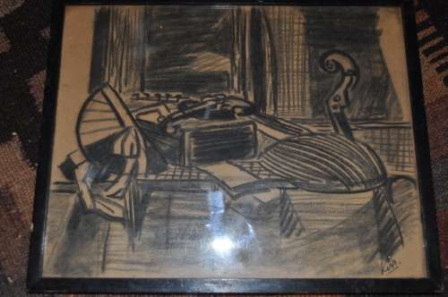 AWESOME ORIGINAL DRAWING SIGNED KERR