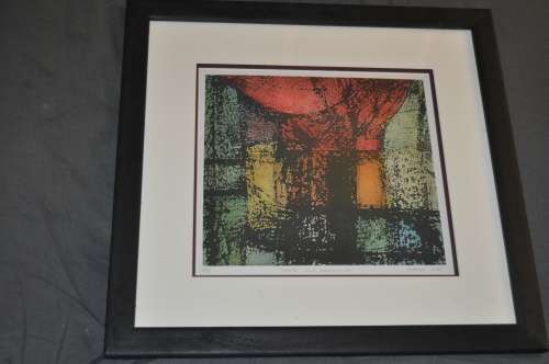 ARTIST PROOF" FLAME LILY COMPOSITION" SIGNED SHARMA