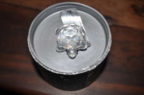 BOXED SWAROVSKI CRYSTAL TURTLE