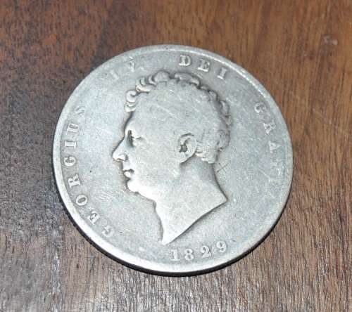 1829 ½ Crown - George IV-0.925 SILVER-14,14 GRAM