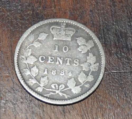 1884 Canada 10 Cents-0.925 SILVER