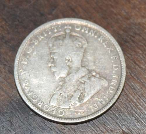 1918 AUSTRALIA ONE SHILLING-0.925 SILVER