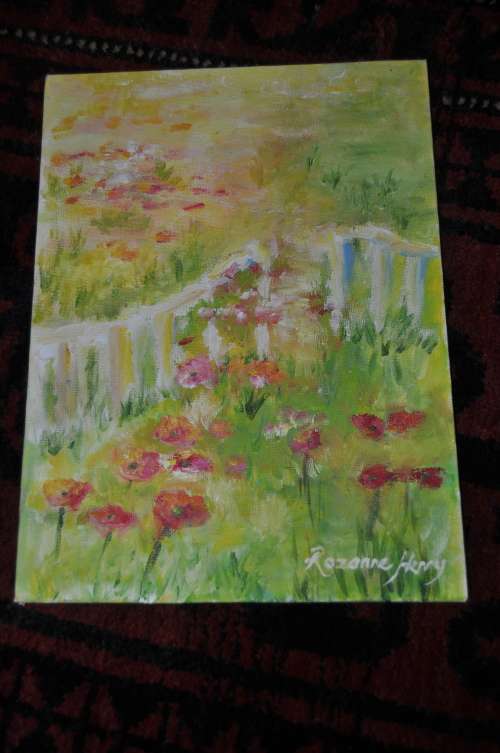 ROSANNE HENRY-OIL ON BOARD-LISTED ARTIST