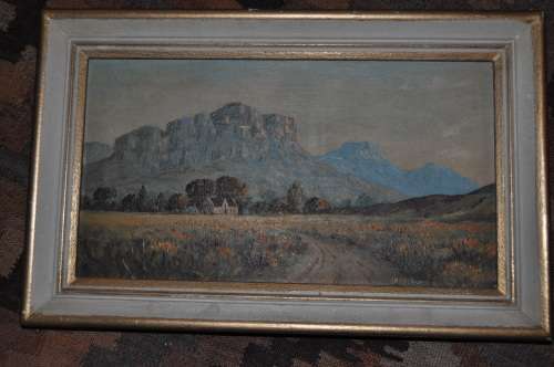 F.HILDEBRAND VINTAGE OIL ON BOARD