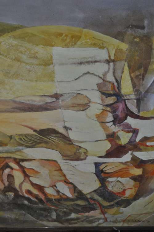 WOW!!! WOW!!! OLIVIA SCHOLNICK ABSTRACT LANDSCAPE-OIL ON CANVAS-GREAT INVESTMENT