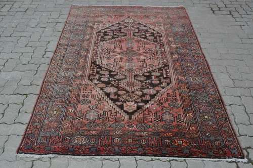 STUNNING PERSIAN HANDMADE CARPET HAMADAN-140X228CM-IN EXCELLENT CONDITION