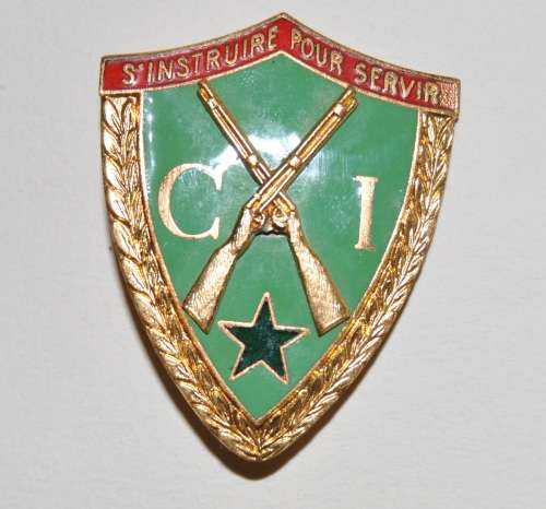FRENCH COLONIAL ENAMELED BADGE MADE BY BALLADA