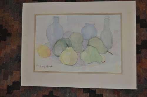 MARY HART,STILL LIFE,ORIGINAL MIXED MEDIA