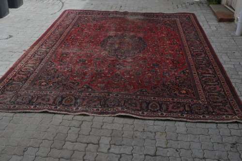 WOW!!! HUGE PERSIAN HANDMADE MOSHAD CARPET 290X380CM