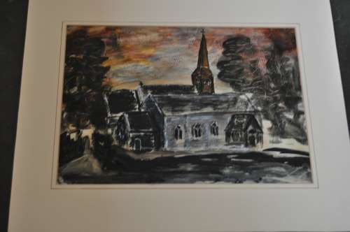 MARJORIE WALLACE(1925-2005) ORIGINAL MIXED MEDIA
