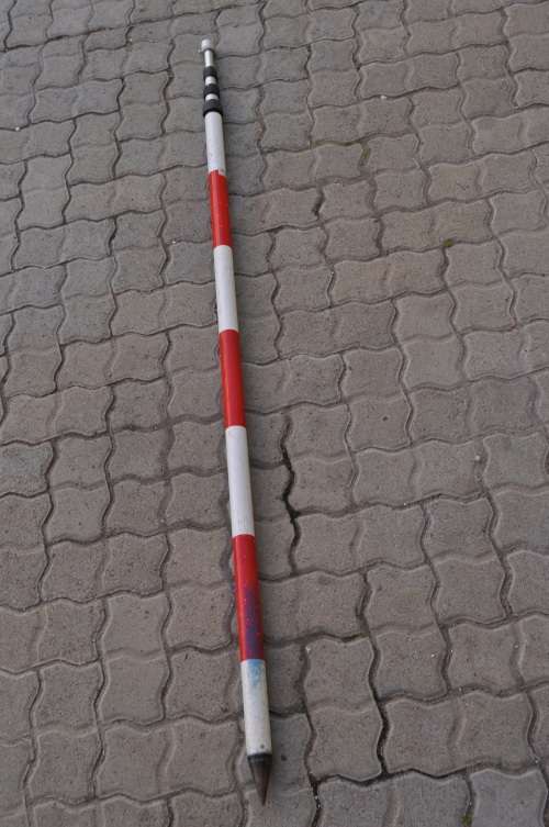 SURVEY EQUIPMENT Steel Ranging pole-TELESCOPIC