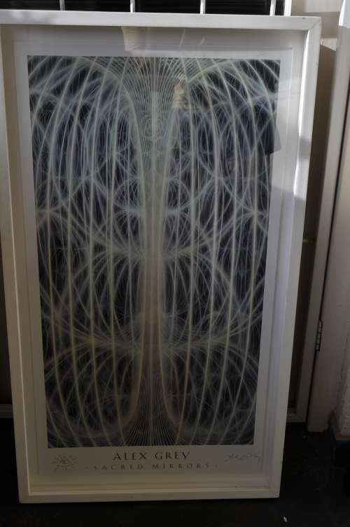 WOW!!! ALEX GRAY LITHO,SIGNED BY ARTIST, FROM "SACRED MIRRORS",VALUE R7500-GRAB IT!!!!