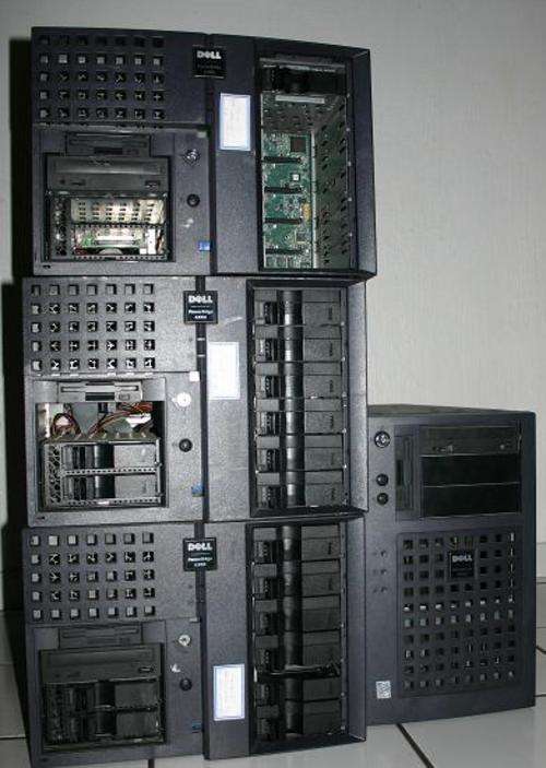 3 x Dell 6300 servers + Spare Dell 2300 Server