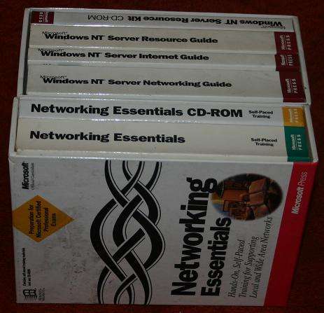 Windows NT server and Ntworking essentials books