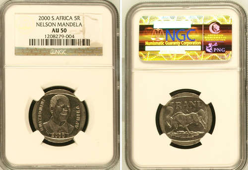 YESSSSSSS !!!!!AU50 - NGC GRADED - 2000 MANDELA