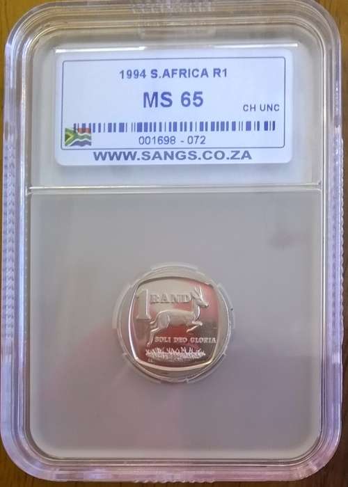 1994 RSA R1 SANGS SLABBED MS 65