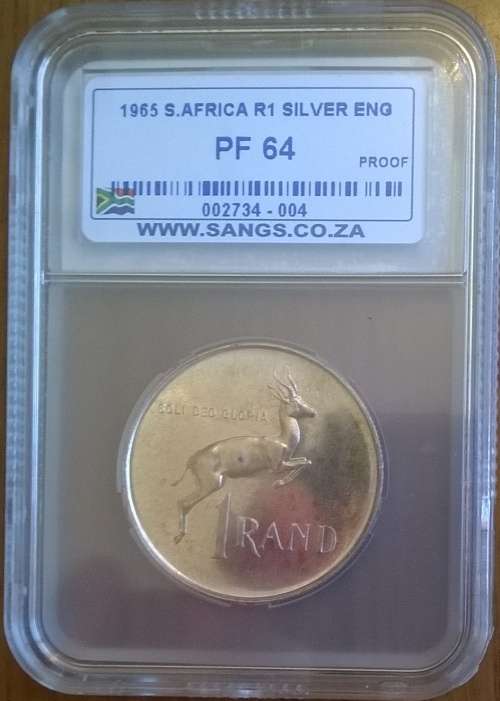 1965 RSA SILVER ENGLISH R1 SANGS SLABBED PROOF 64