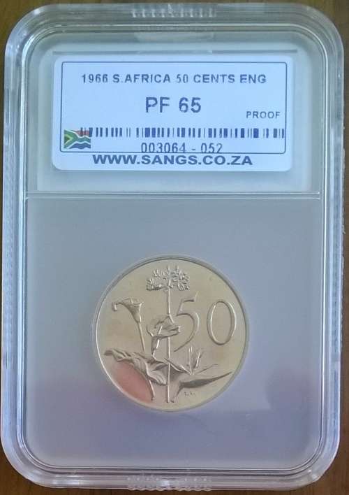 1966 RSA 50C SANGS SLABBED PROOF 65  HIGH GRADE!!