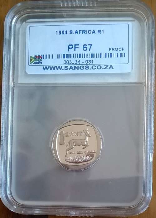 1994 RSA R1 SANGS SLABBED PROOF 67 HIGH GRADE!!!
