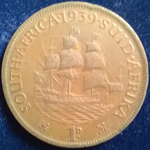 1939 SA COPPER  PENNY CIRCULATED AND UNGRADED