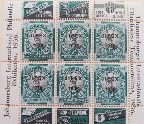 South Africa/ Suid-Afrika (JIPEX) Johannesburg Philatelic Exhibition 1936-12x1/2d. Two sets