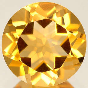 Natural Mined Citrine 6.20mm & 0.71cts