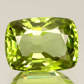 NATURAL MINED PERIDOT OCTAGON FACET 7.2 X 5.2mm & 1.08cts