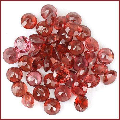 9.31 TCTS/43 PCS SPARKLING UNTREATED NATURAL AFRICAN GARNETS SOLD INDIVIDUALLY.