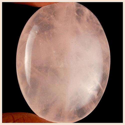NATURAL UNTREATED EARTH MINED BABY PINK ROSE QUARTZ CABOCHON GEMSTONE ***105.00ct***