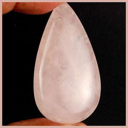 NATURAL UNTREATED EARTH MINED BABY PINK ROSE QUARTZ CABOCHON GEMSTONE ***106.00ct***