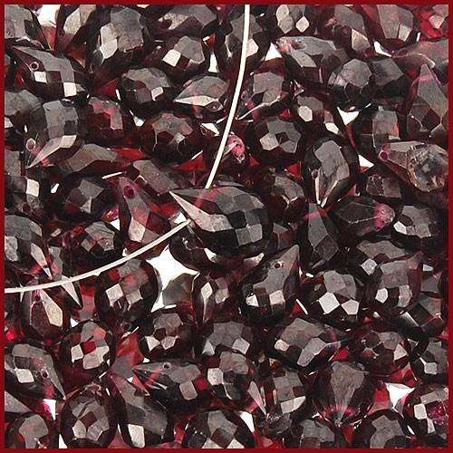NATURAL MAROON GARNET DRILLED BRIOLETTE LOT - 56.00cts