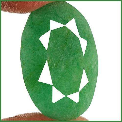 STUNNING HUGE GREEN OVAL CUT NATURAL EARTH MINED EMERALD****125.00 CTS****