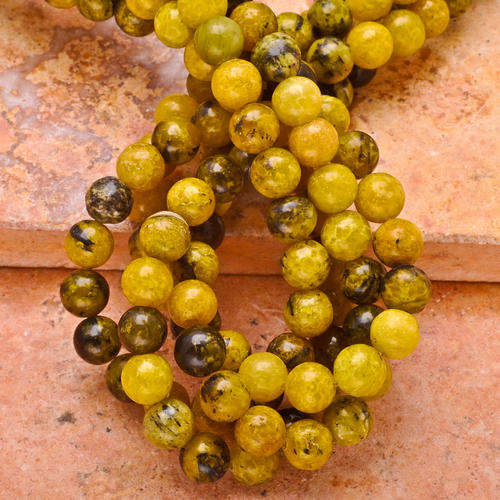 6MM NATURAL AFRICAN JASPER ROUND BEADS 69 PIECES SOLD INDIVIDUALLY