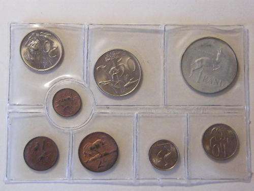 1972 RSA Uncirculated mint pack (8 coin set) with Silver R1