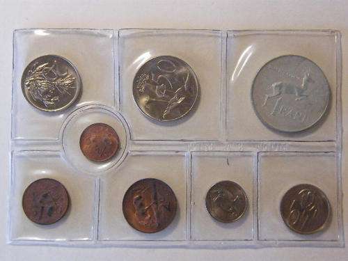 1971 RSA Uncirculated mint pack (8 coin set) with Silver R1