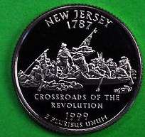 1999-S Proof ( New Jersey) Statehood US Quarter Dollar