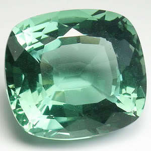 AWESOME 30.95 ct CUSHION/FACETED GREEN AMETHYST