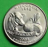 2004- BU Mint State (WISCONSIN) Statehood US Quarter
