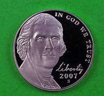 2007- Jefferson Nickel US Proof Coin