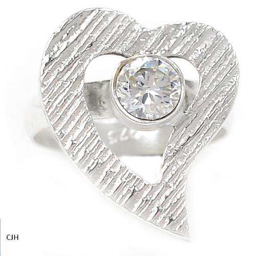 WHITE TOPAZ .925 STERLING SILVER RING SIZE 8