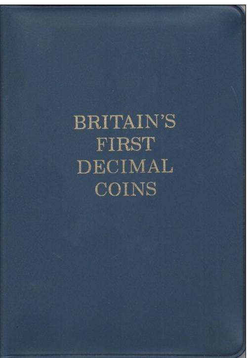 Britains First Decimal Coins - Five Decimal Coin Set 1968-71. In Plastic Wallet