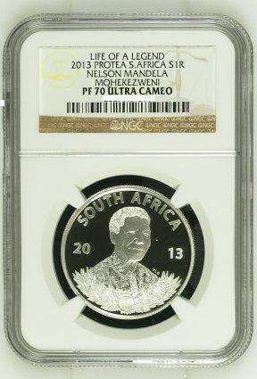 2013 Protea Nelson Mandela Life of a Legend NGC graded PROOF 70!!!  THE BEST!!!