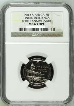 2013 Union Buildings 100th Anniversary Nickel R2 NGC MS63 DEEP PROOF LIKE